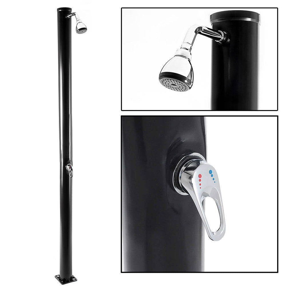 Solar garden shower