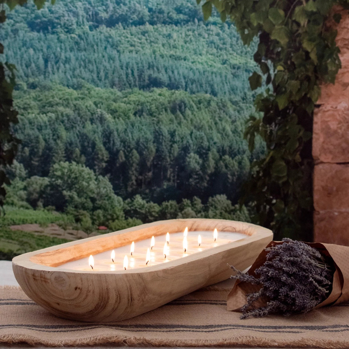 Palo Santo Wood Tray Candle
