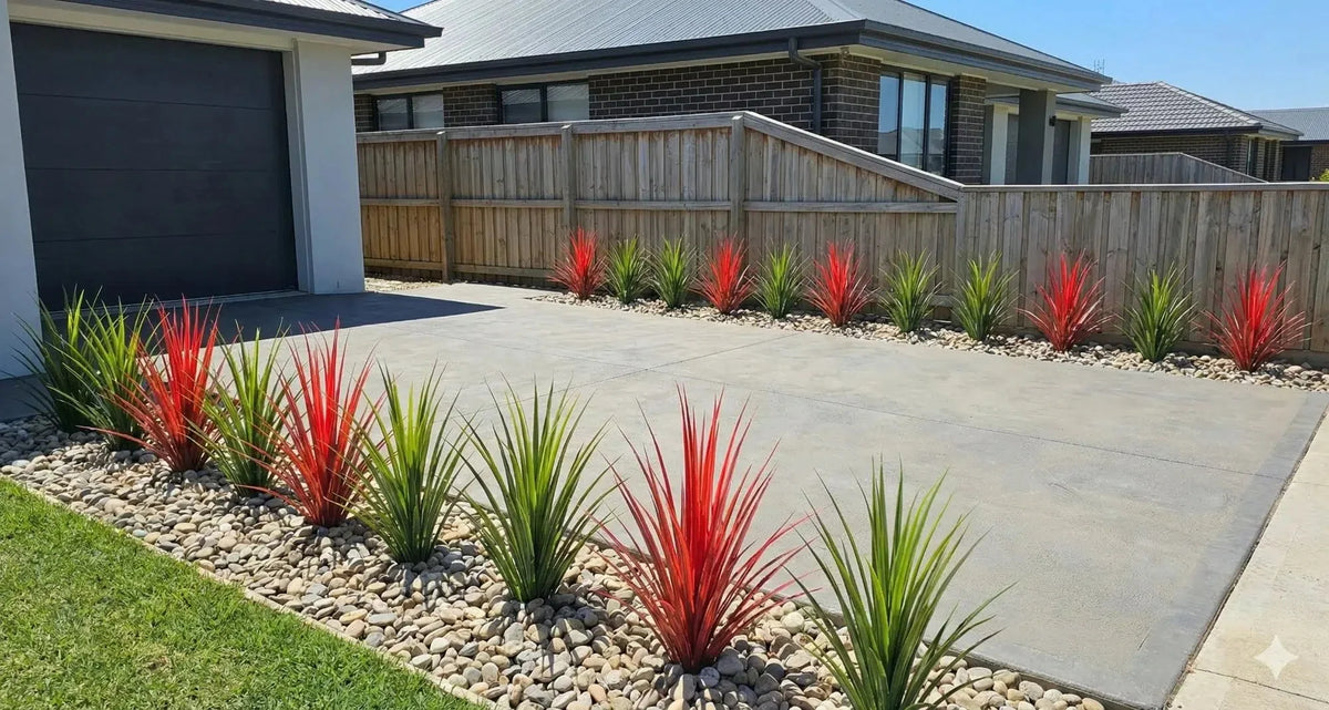 Potted Artificial Long Grass (Yucca Grass) 75cm UV Resistant