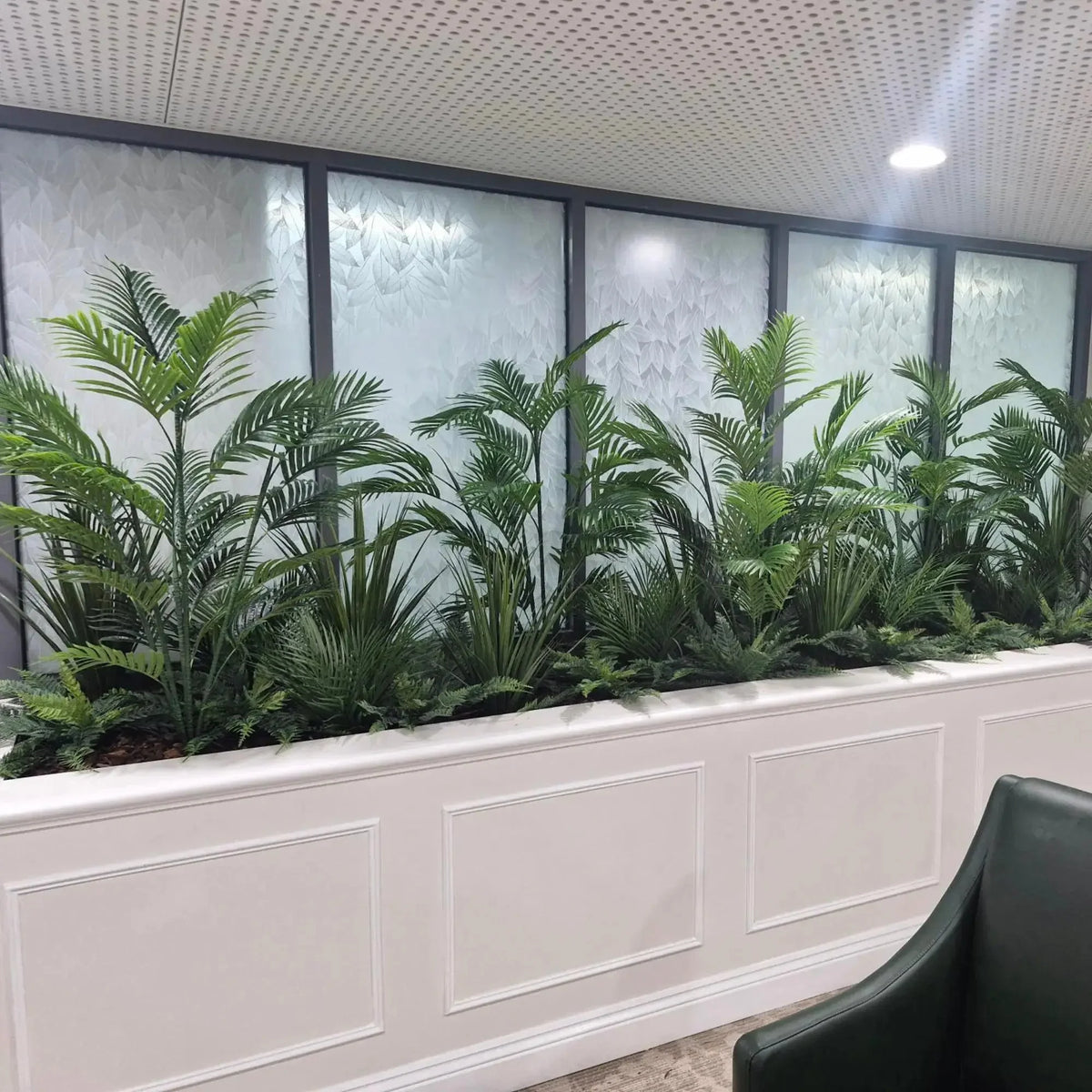 Potted Artificial Long Grass (Yucca Grass) 75cm UV Resistant