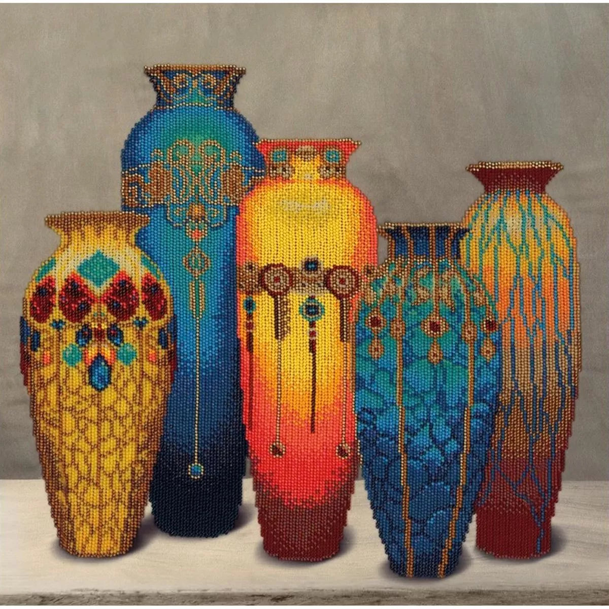 Symphony of Ceramics: Vases Bead Embroidery Kit by VDV TN-1431
