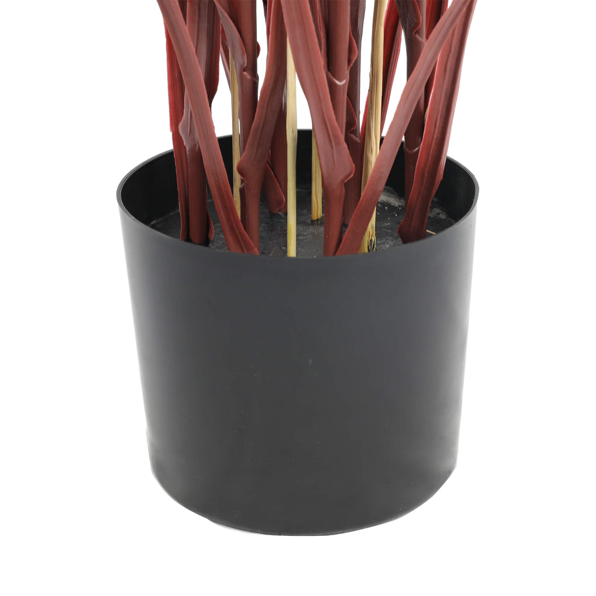 Luxury Burgundy Tall Potted Artificial Grass Plant UV Proof 180cm